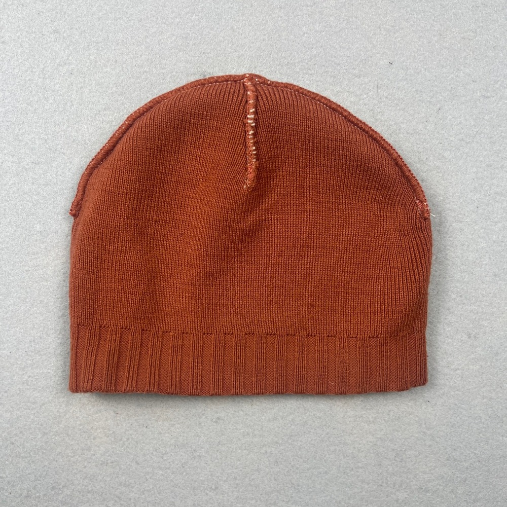 Carhartt Beanie Hat AOP Cream Orange Logo Knit Winter Streetwear RARE Collectors - Picture 10 of 12